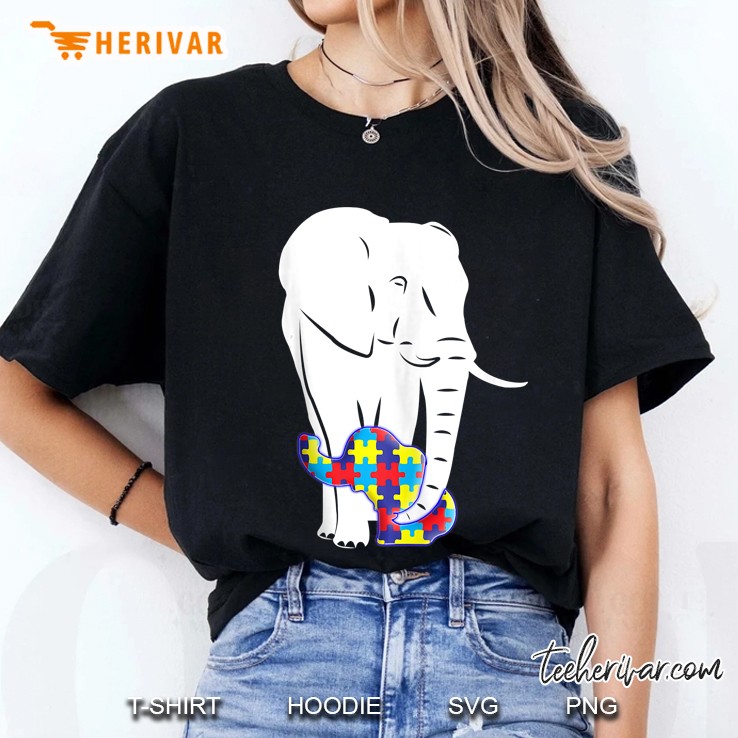 Autism Awareness Elephant Ladies Tee