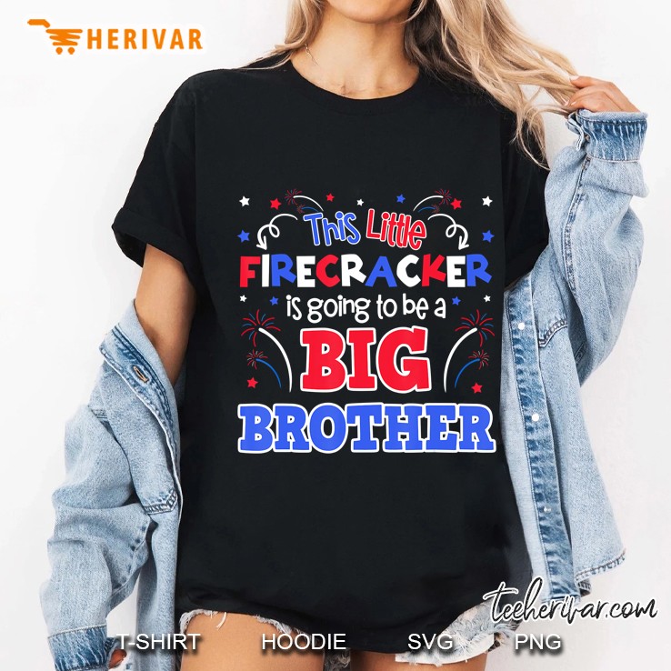 Big Brother Cute 4Th Of July Pregnancy Announcement Ladies Tee