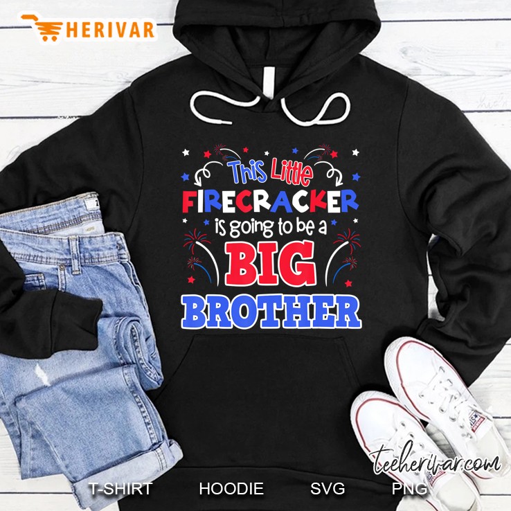 Big Brother Cute 4Th Of July Pregnancy Announcement Hoodie