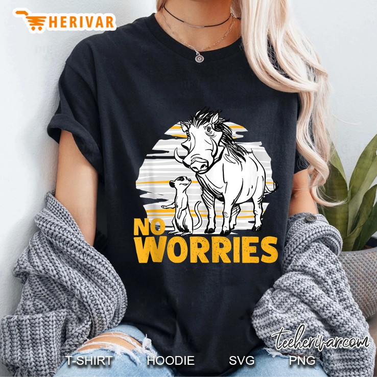 The Lion King Live Action Timon Pumbaa No Worries Hoodie