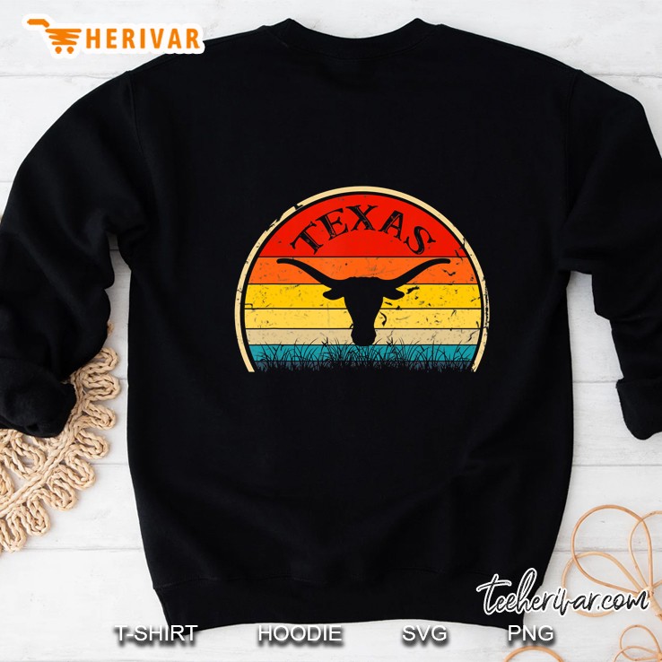Retro Texas Bull Longhorns Sweatshirt