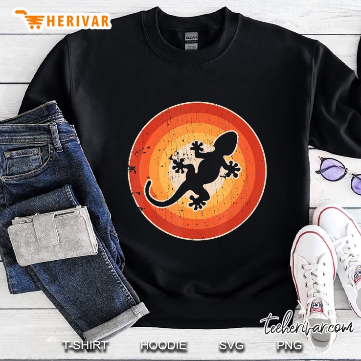 Gecko Retro Vintage Style 60S 70S Men Women Gifts Lizard Sweatshirt
