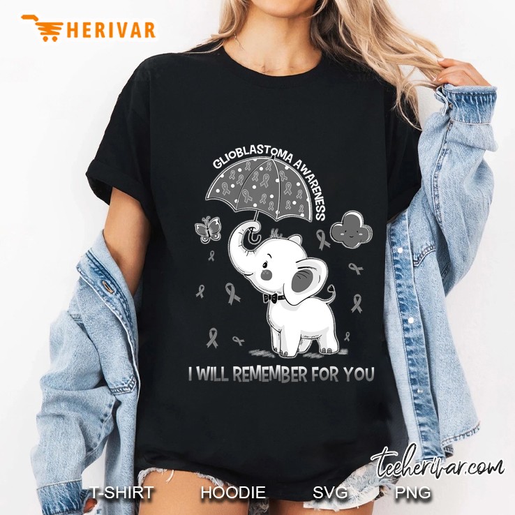 Glioblastoma Awareness Elephant Ladies Tee