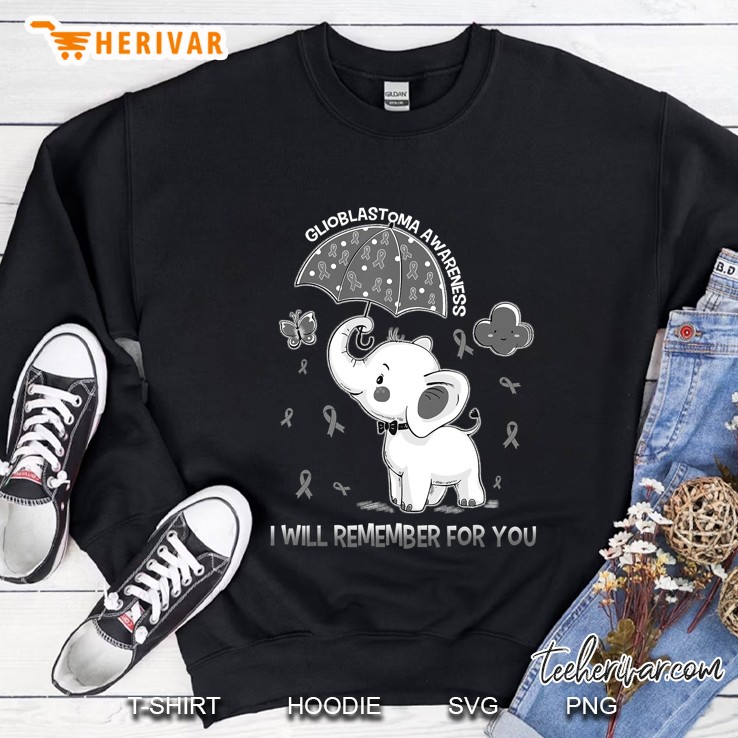 Glioblastoma Awareness Elephant Sweatshirt
