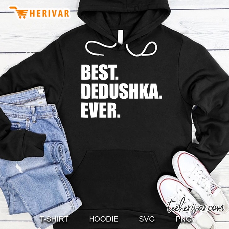 Mens Best Dedushka Ever Russian Grandfather Hoodie