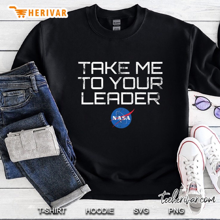 Nasa Take Me To Your Leader Graphic Sweatshirt