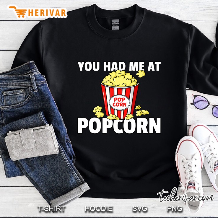 Popcorn Gift Cinema Movie Snack Sweatshirt