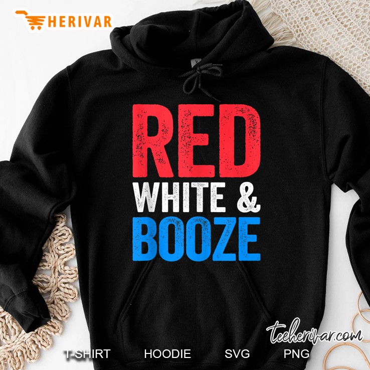 Red White And Booze Drinking 4Th Of July Gift Mugs