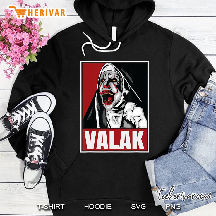 Scary Horror Nun Valak Conjuring Halloween Day Gift Present Hoodie