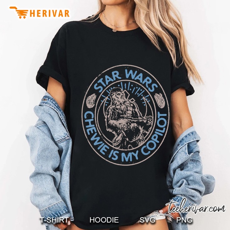 Star Wars The Rise Of Skywalker Chewie Is My Copilot Outline Ladies Tee