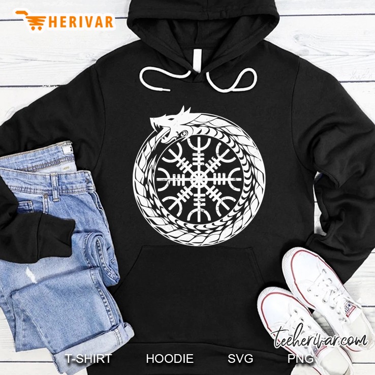 The Helm Of Awe Viking Protection Symbol Runes Hoodie