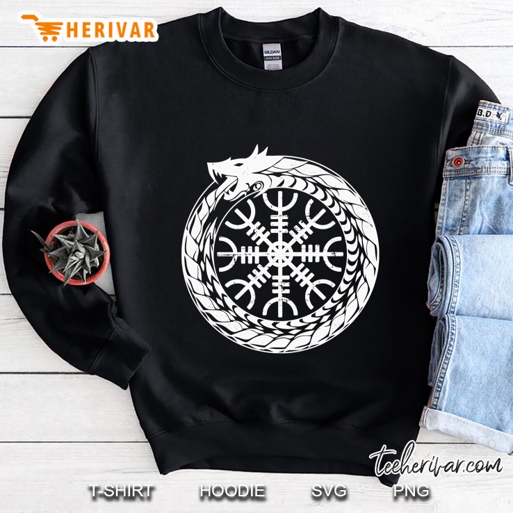 The Helm Of Awe Viking Protection Symbol Runes Sweatshirt