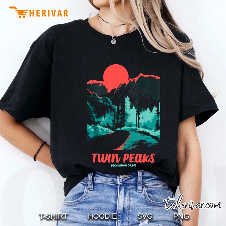Twin Peaks Classic Tonal Color Pop Poster Ladies Tee