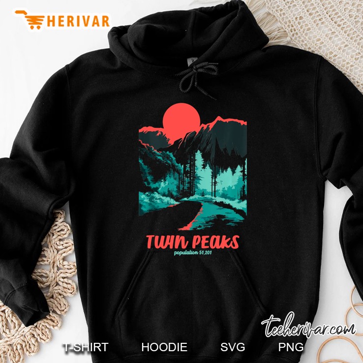 Twin Peaks Classic Tonal Color Pop Poster Hoodie