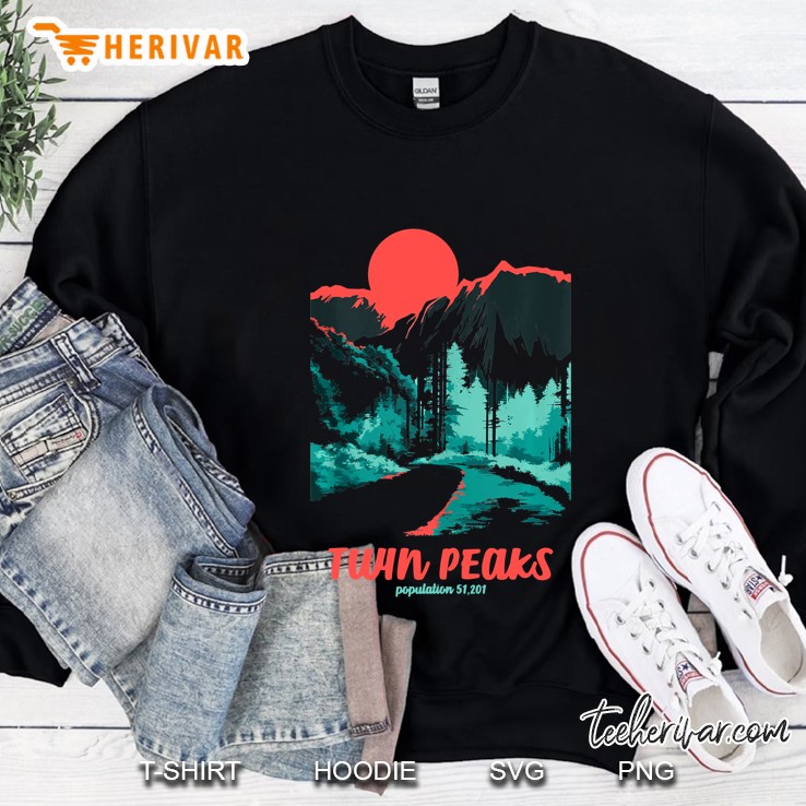 Twin Peaks Classic Tonal Color Pop Poster Sweatshirt