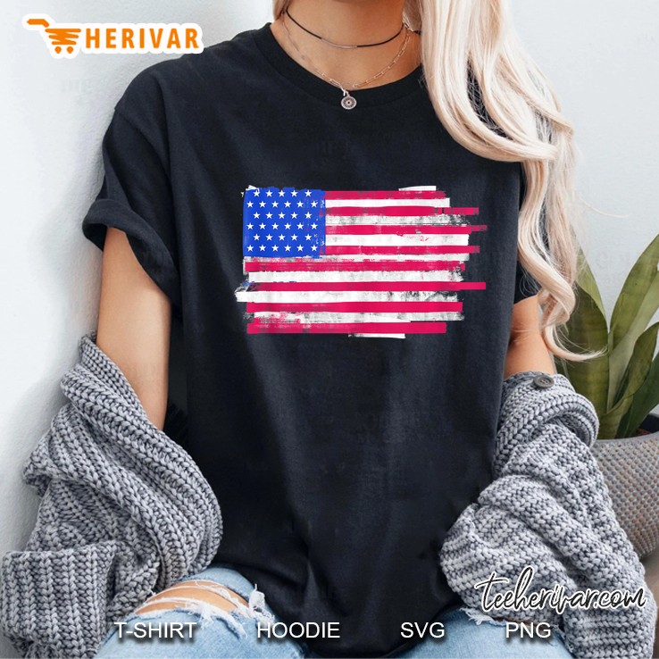 Usa American Flag Patriotic Gift 4Th Of July Men Women Kids Hoodie