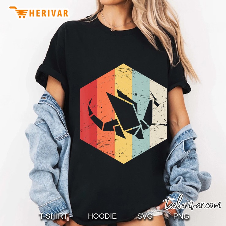 Vintage Retro Low Poly Dragon Ladies Tee