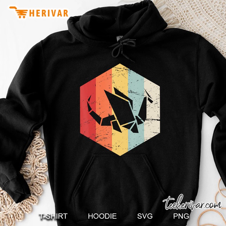 Vintage Retro Low Poly Dragon Hoodie