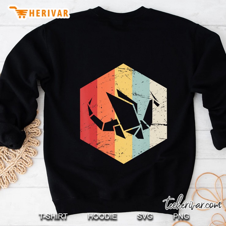 Vintage Retro Low Poly Dragon Sweatshirt
