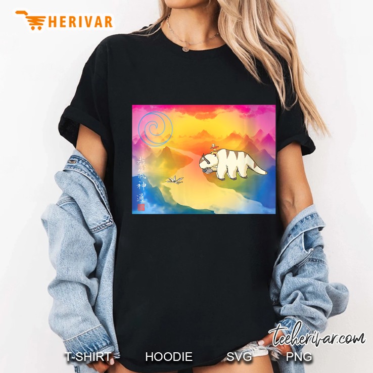 Womens Avatar Flying Bison Center Ladies Tee