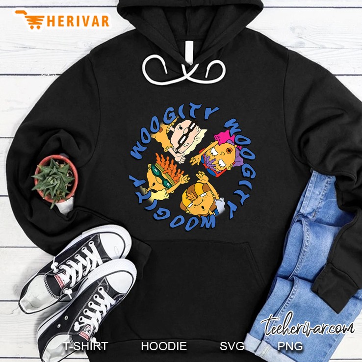 Woogity In A Circle Characters From Rocket Power Hoodie