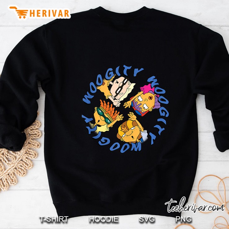 Woogity In A Circle Characters From Rocket Power Sweatshirt
