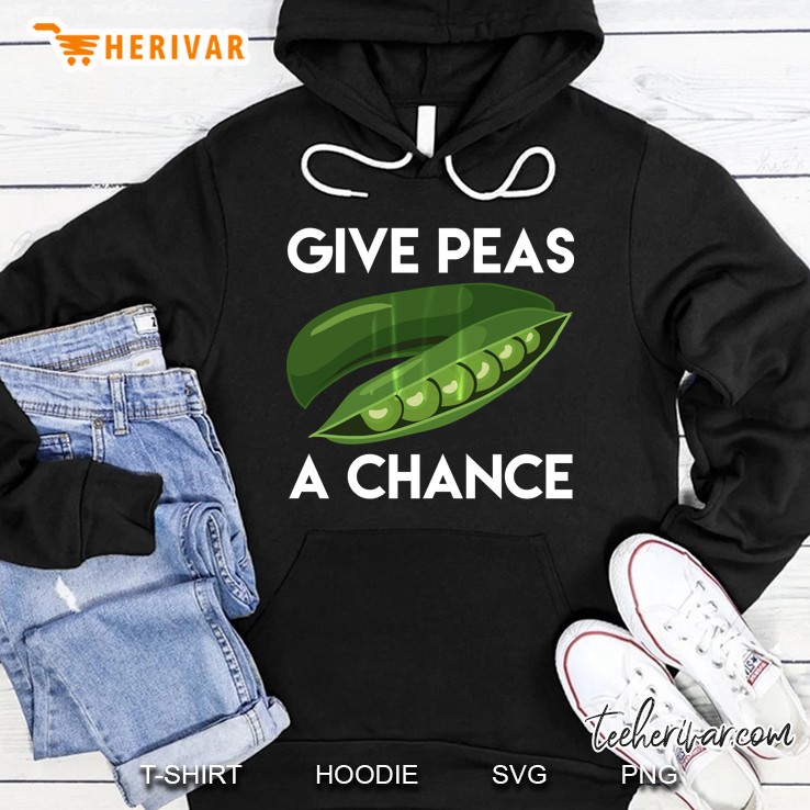 World Peaspeace - Give Peas A Chance Earth Day Hoodie