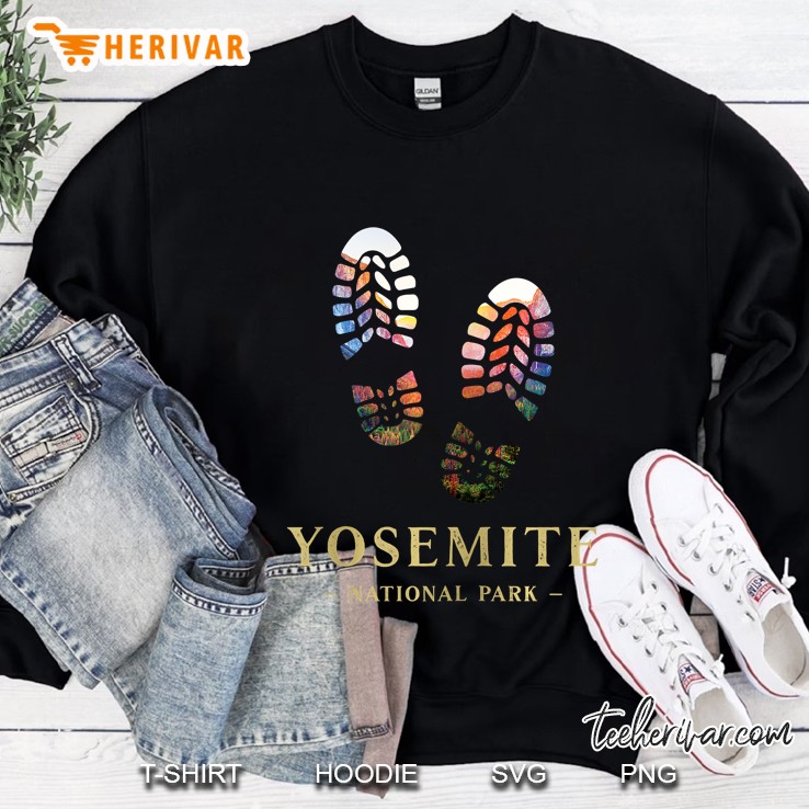 Yosemite National Park Hike Hiking Mountains Camping Explore Zip Sweatshirt