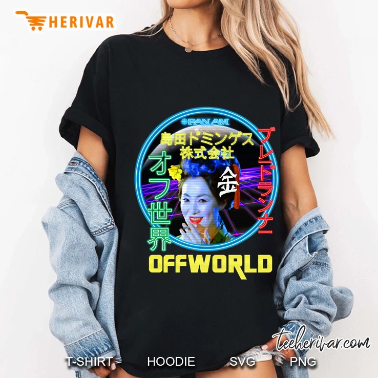 Blade Runner - Blimp Neon Spectacular Ladies Tee