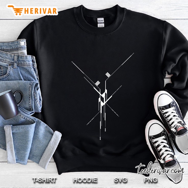 Futuristic Geometric Lines Sweatshirt