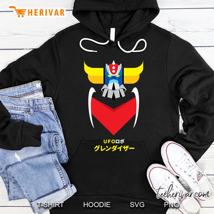 Grendizer - Color And Japanese Writing Hoodie