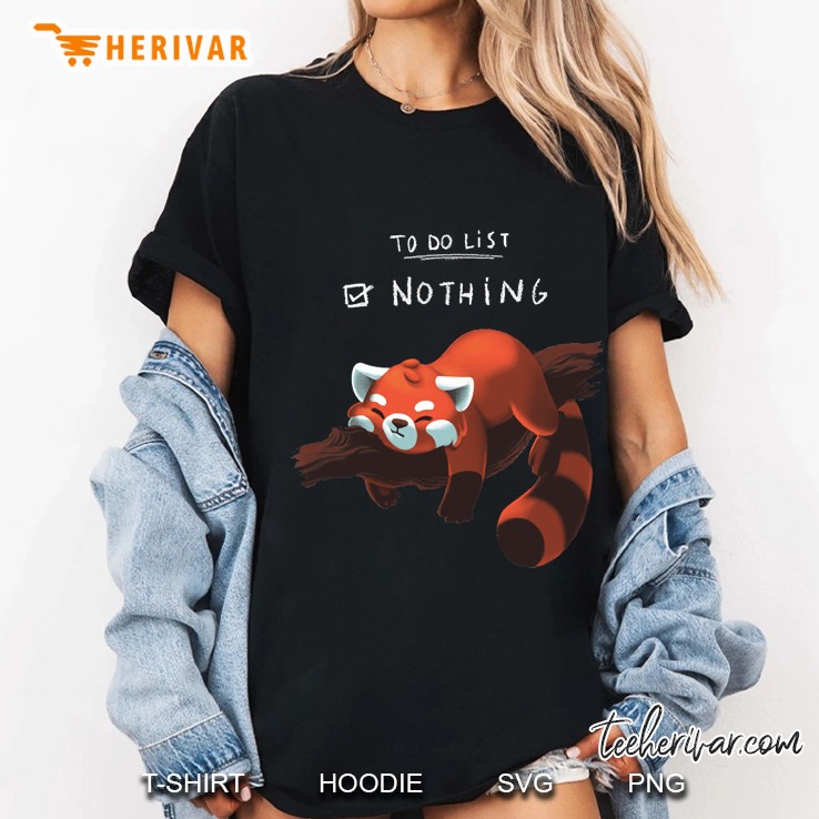 Red Panda - Lazy To Do List Classic Ladies Tee