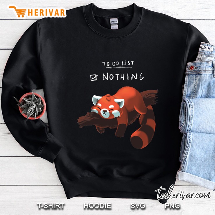 Red Panda - Lazy To Do List Classic Sweatshirt