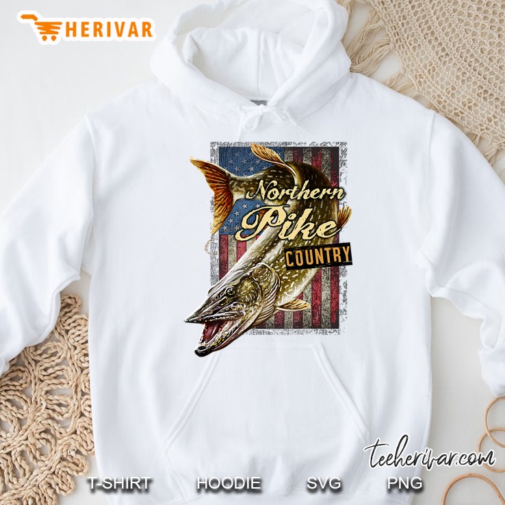 Mens Northern Pike Country, Northern Pike Fishing Hoodie