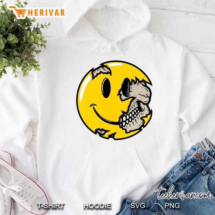 Smiley Face Skull Hoodie