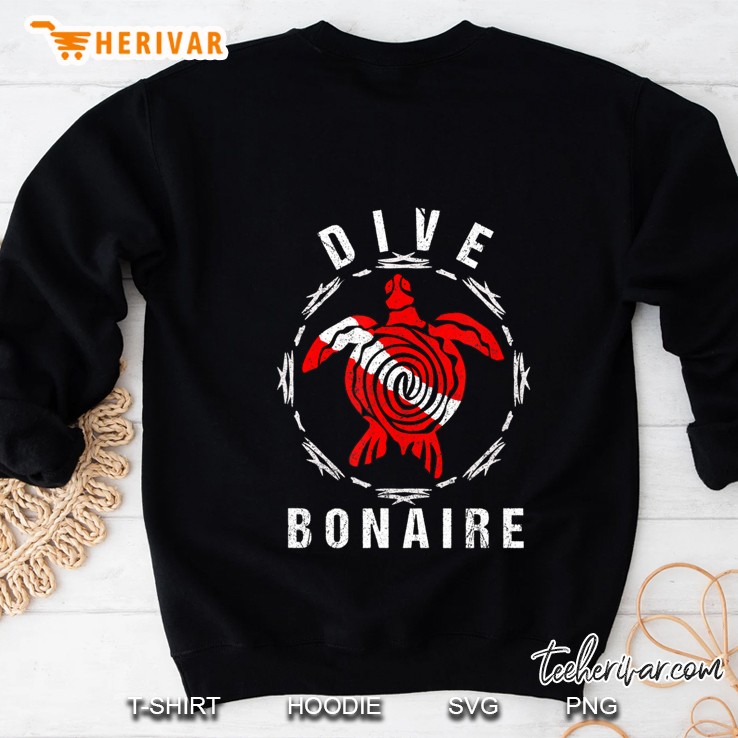 Dive Bonaire Tshirt Vintage Tribal Turtle Mugs