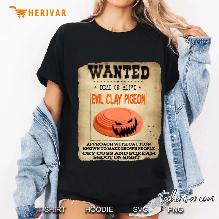 Evil Clay Pigeon Skeet Trap Sporting Clays Funny Ladies Tee