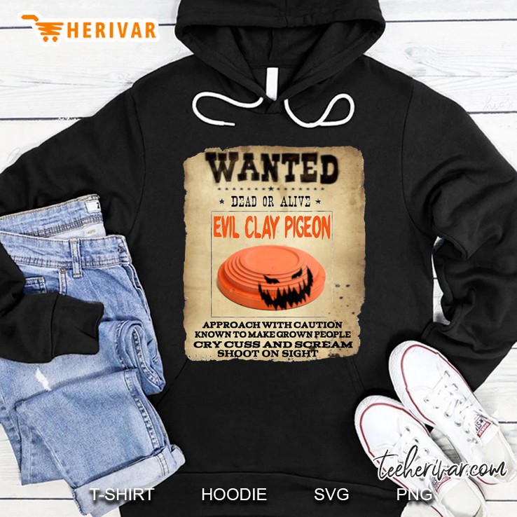 Evil Clay Pigeon Skeet Trap Sporting Clays Funny Hoodie