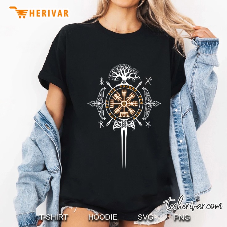 Not All Who Wonder Are Lost Viking Symbolism Ladies Tee
