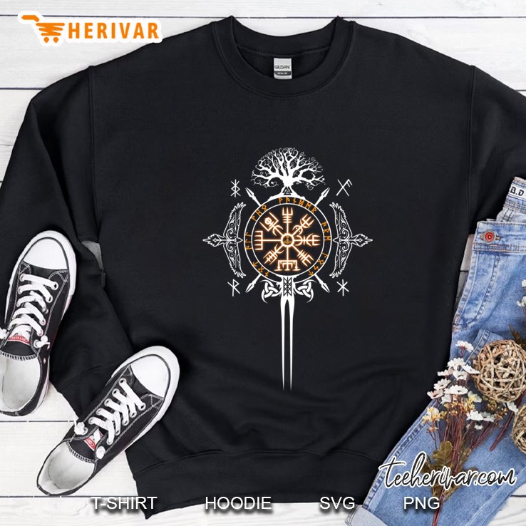 Not All Who Wonder Are Lost Viking Symbolism Sweatshirt