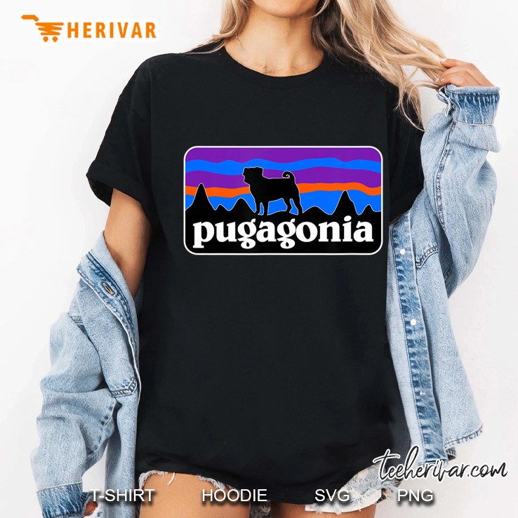 Pugagonia Pug Dog Shirt Funny Dog Ladies Tee