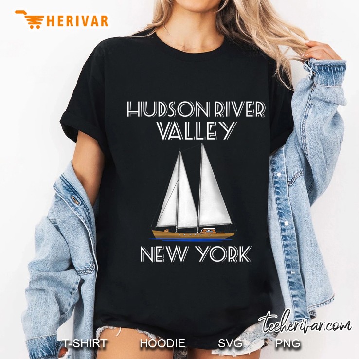 Sailing Hudson River Valley New York Ladies Tee