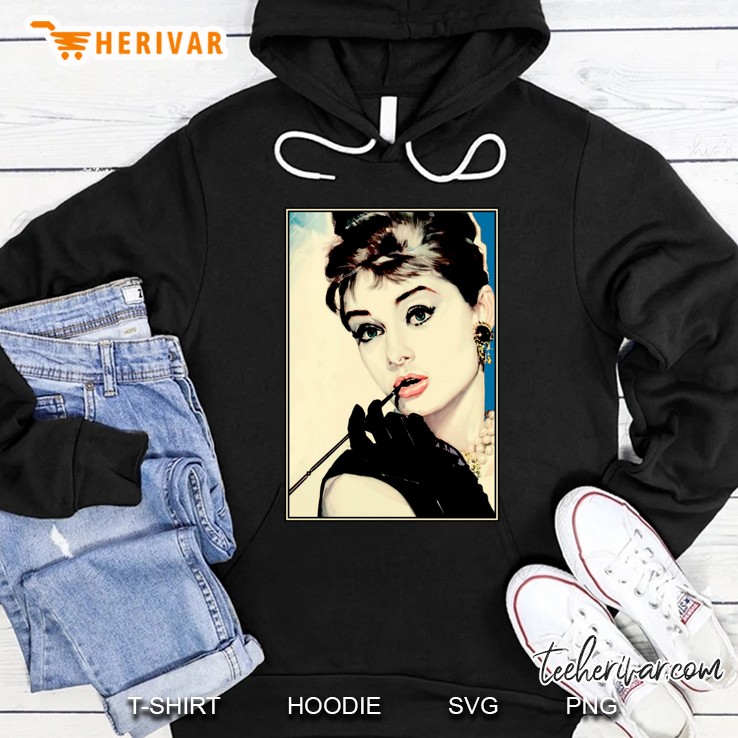 Audrey Hepburn Vintage 1974 Breakfast At Tiffanys Print Classic Hoodie