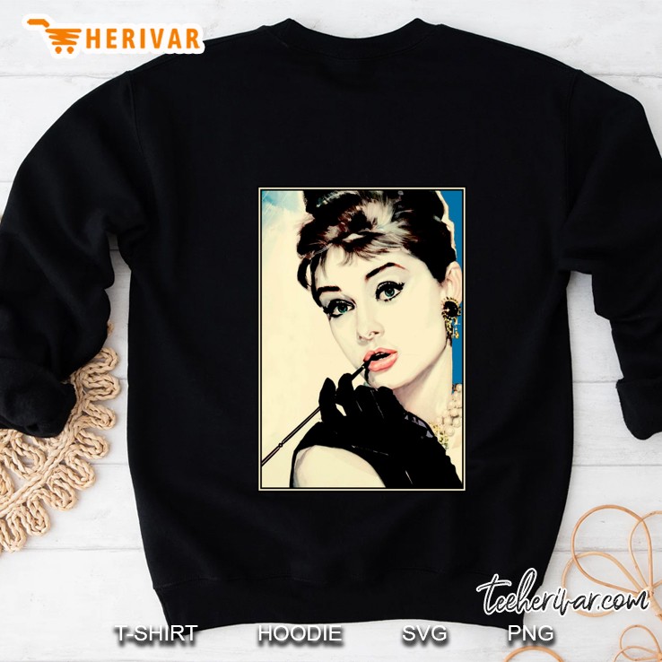 Audrey Hepburn Vintage 1974 Breakfast At Tiffanys Print Classic Sweatshirt