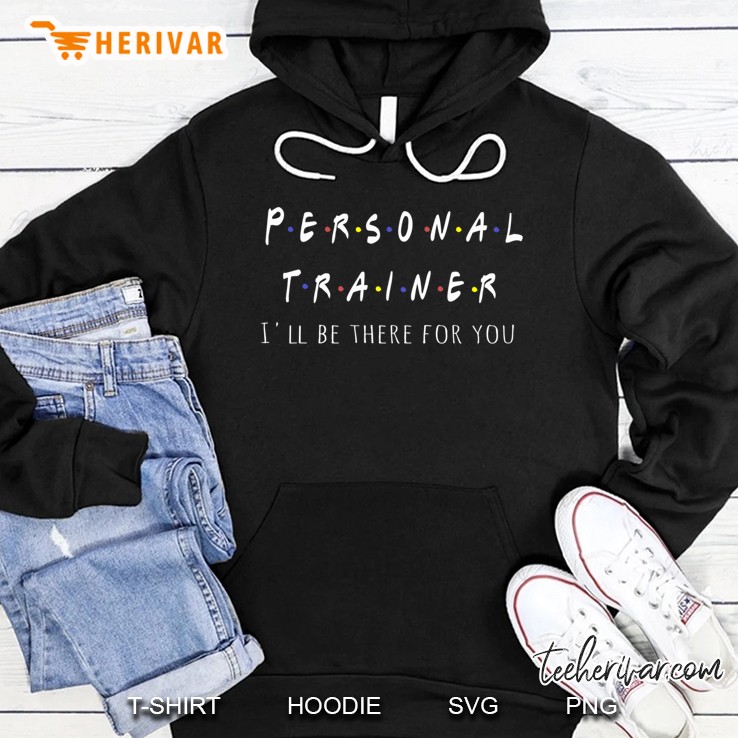 Best Fun Personal Trainer Friends Style Gift Design Slim Fit Hoodie