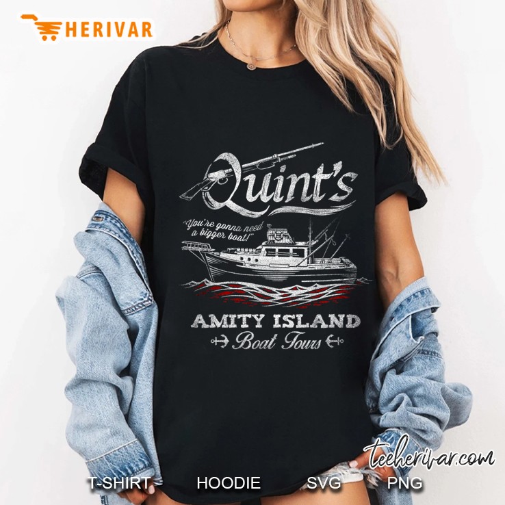 Quints Boat Tours Slim Fit Hoodie