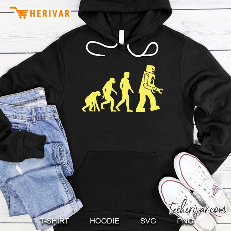 Sheldon Robot Evolution Slim Fit Hoodie