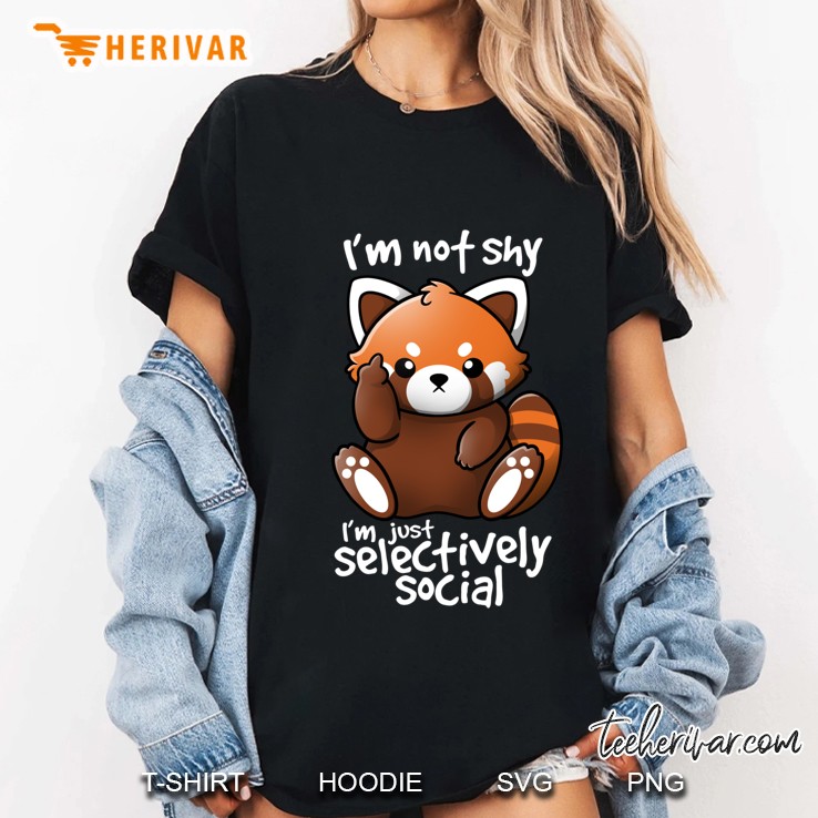 Shy Red Panda Classic Ladies Tee