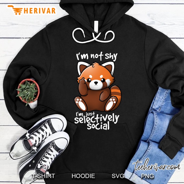 Shy Red Panda Classic Hoodie