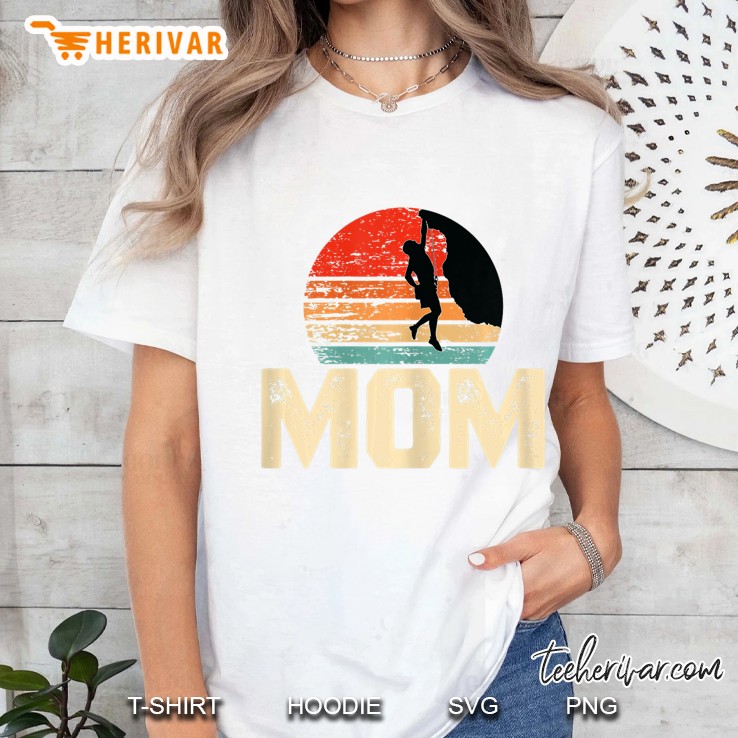 Womens Retro Rock Climbing Vintage Climber Mom Gifts Ladies Tee
